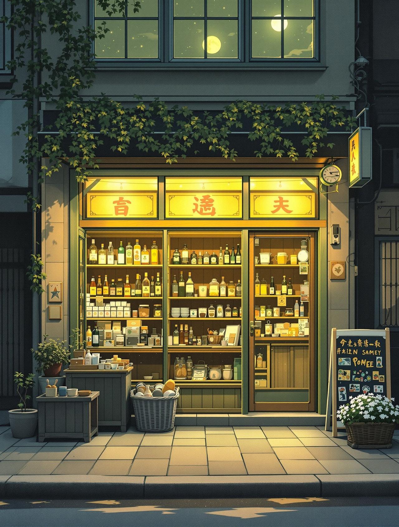 日语短句 月亮杂货铺 - 深夜暖心剧场，温情日常治愈短剧