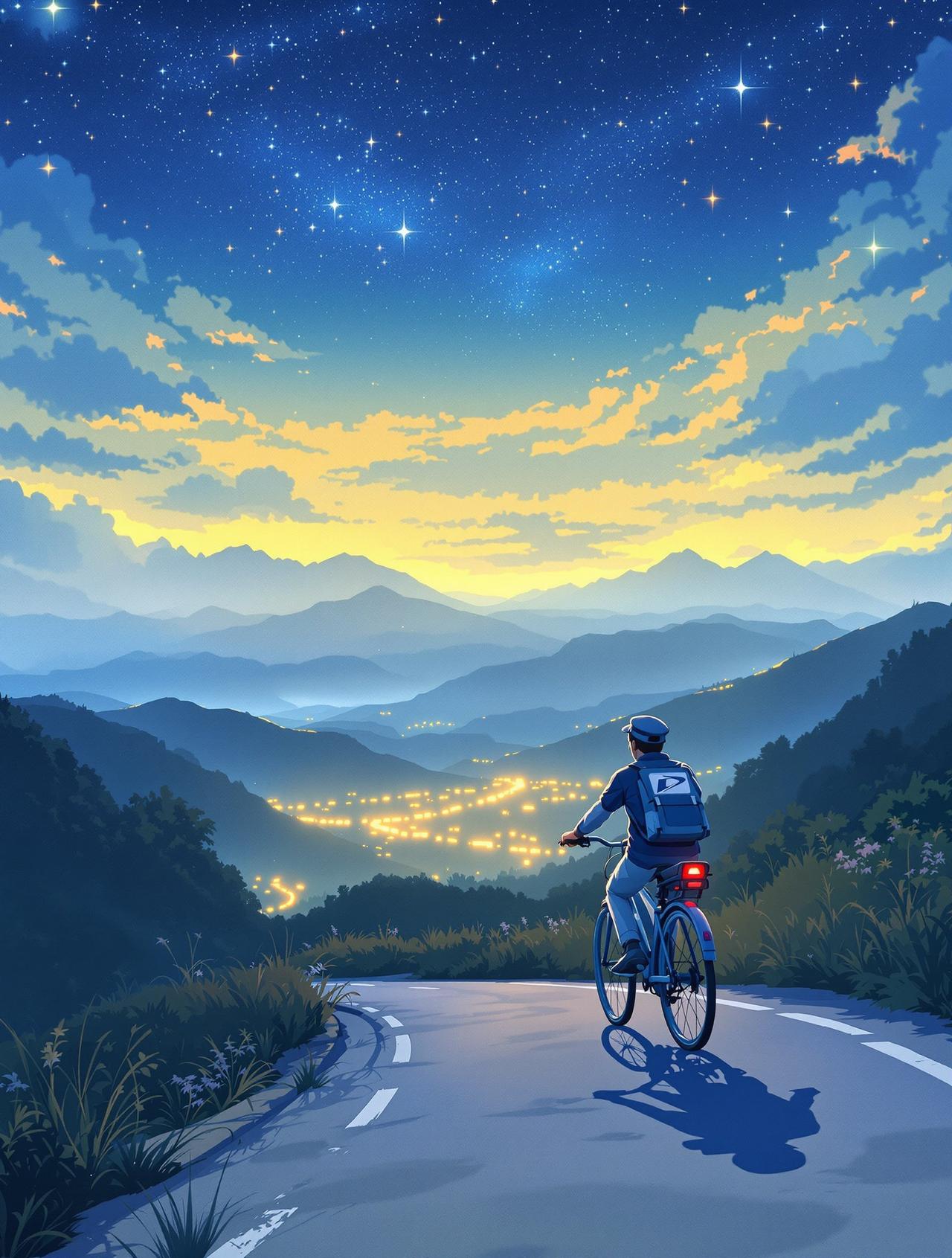 日语短句 星空下的邮递员 - 山野童话之旅,自然风光治愈短剧排行榜